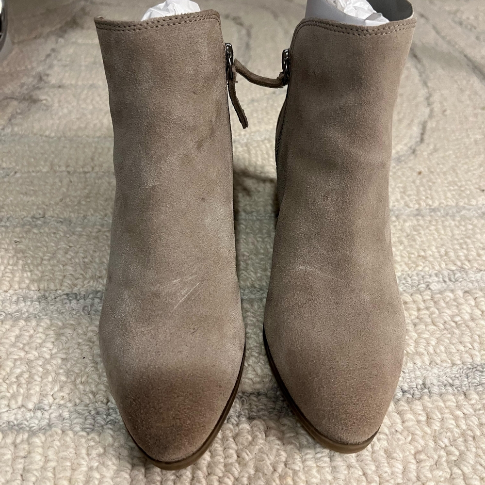 Frye Judith Double Zip Bootie – Ash Suede – Size 6.5 (BNIB)